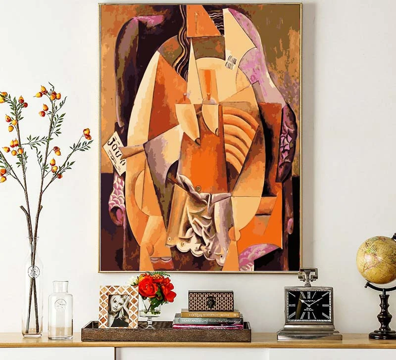 Балала &quotсделай сам&quot Современная Абстрактная живопись маслом по номерам Wall Art