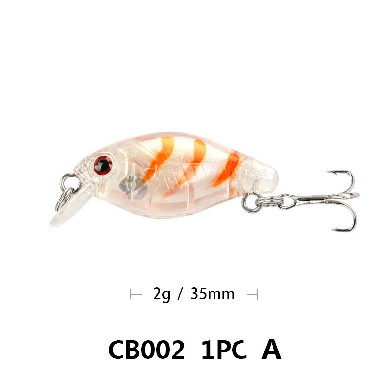 

Mini Crank Lures Artificial Bait Sea Swimbait Topwater Hard Bait With Hooks For Fishing Gear Fake Baits Floating Small Fat