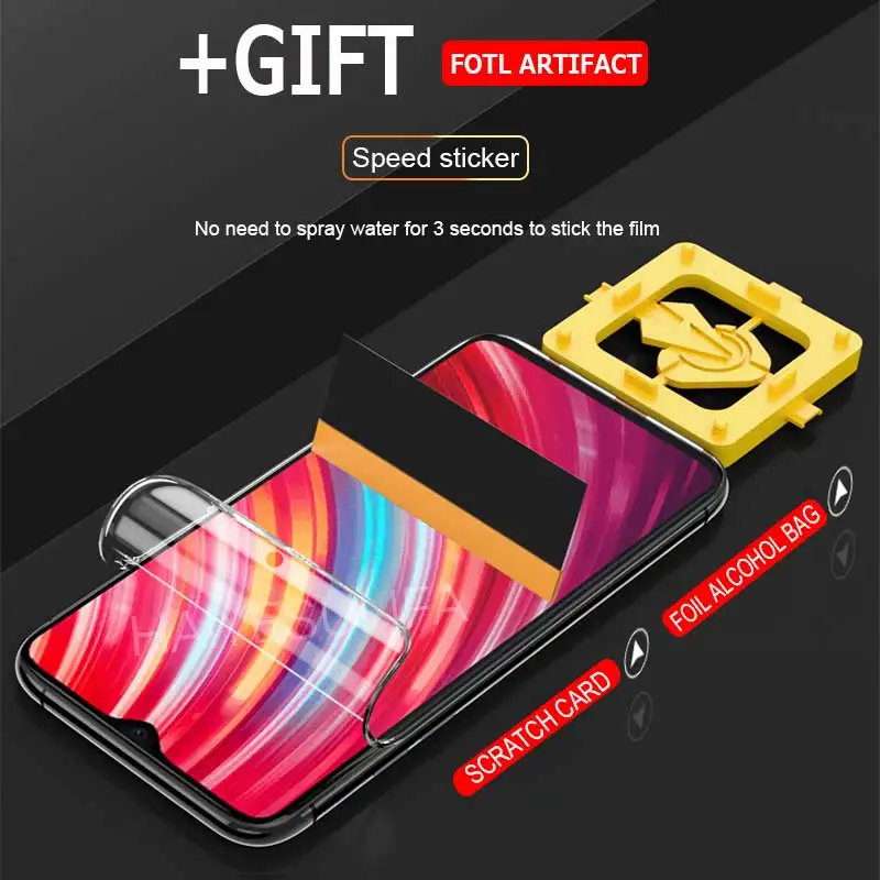 20D Cuver полная защитная пленка для Xiaomi Redmi Note 8 7 6 Pro A2 Lite Защитная экрана 6A 5 Plus