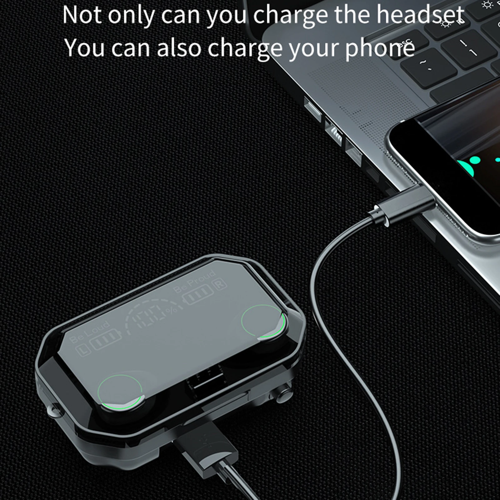 Bluetooth Беспроводной наушники с микрофоном спортивные Водонепроницаемый