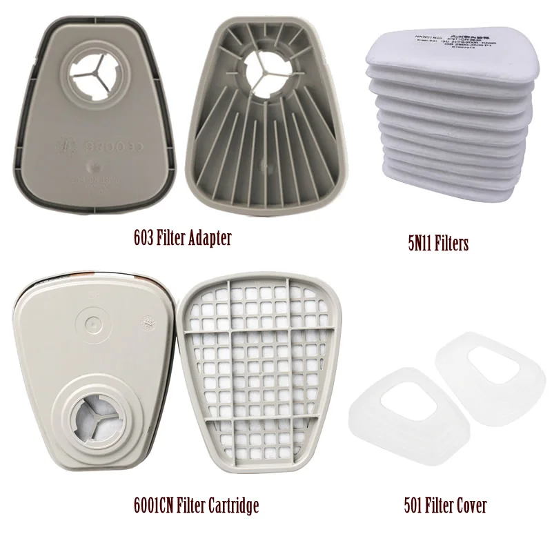 5N11 хлопковые фильтры 6001CN фильтрующий картридж 603 Сменный Адаптер Для 6200/7502/6800