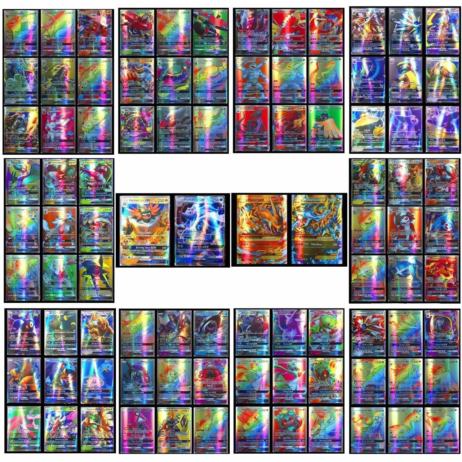 Cartas brillantes de Pokemon para ni&ntilde;os, tarjetas de energ&iacute;a del MEGA entrenador VMAX EX GX, TAKARA TOMY, juego de batalla, juguete para regalo-3