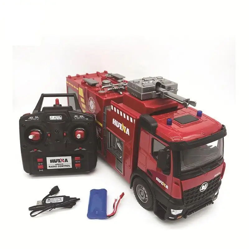 

HUINA 1561 HUINA 1562 Professional 22CH R/C Ladder Box Water Spray Fire Truck Machine on Remote Control Toys Car Christmas Gift