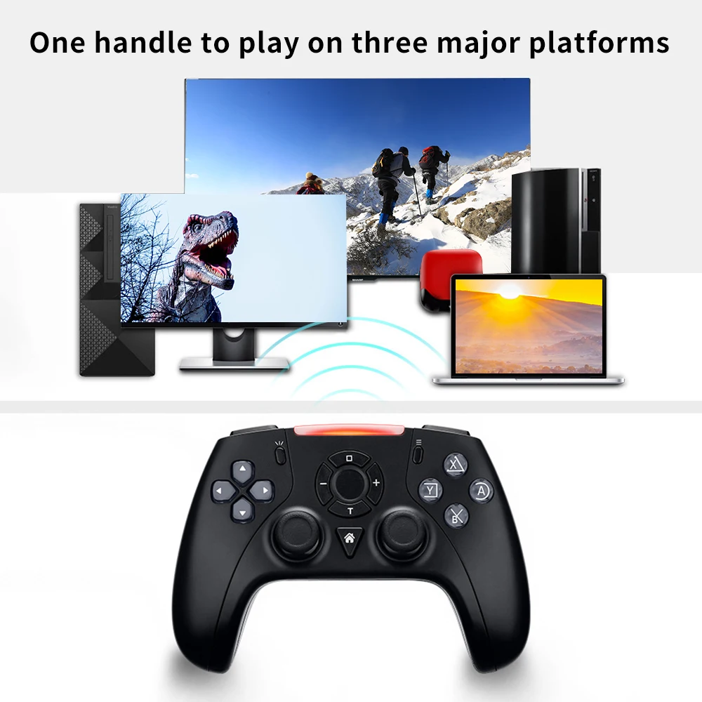 

Геймпад Матовый для N-Switch, перезаряжаемый беспроводной игровой контроллер с поддержкой Bluetooth