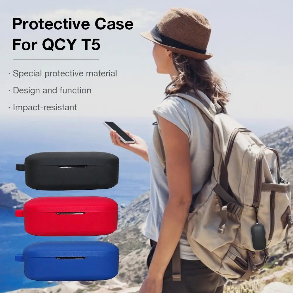 Применимый QCY T5 наушники силиконовый чехол Спорт реальный Беспроводной Bluetooth