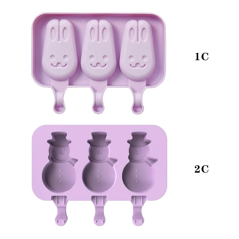 

Ice Molds Reusable Silicone Popsicles DIY Frozen Ice Cream Molds Dessert Mold Frozen Maker Popsicle Tray Home Kitchen Tools