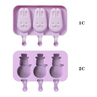 ice molds reusable silicone popsicles diy frozen ice cream molds dessert mold frozen maker popsicle tray home kitchen tools
