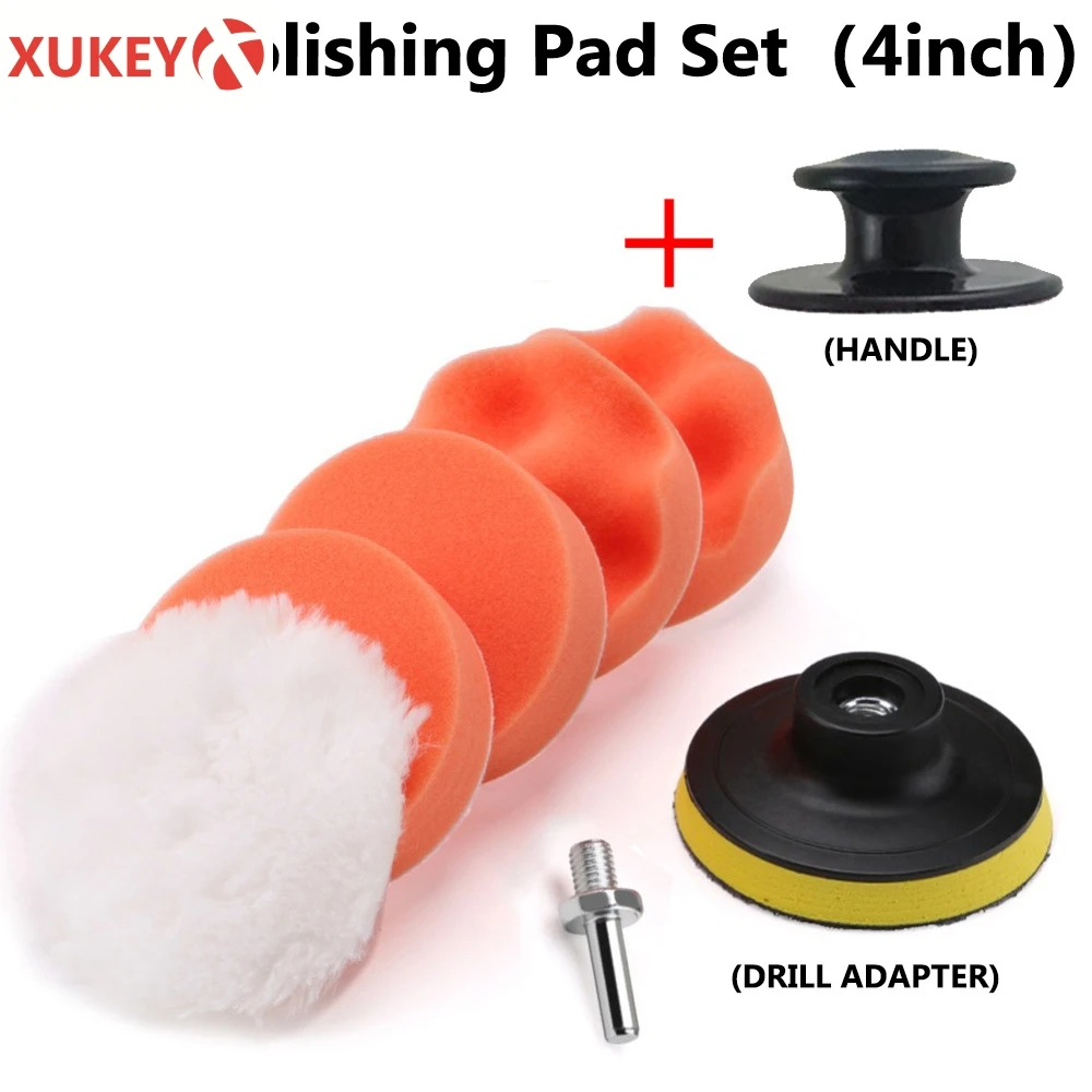 8 шт. 100 мм полировщик для Автомобиля ручная полировка Ручка ремонт царапин