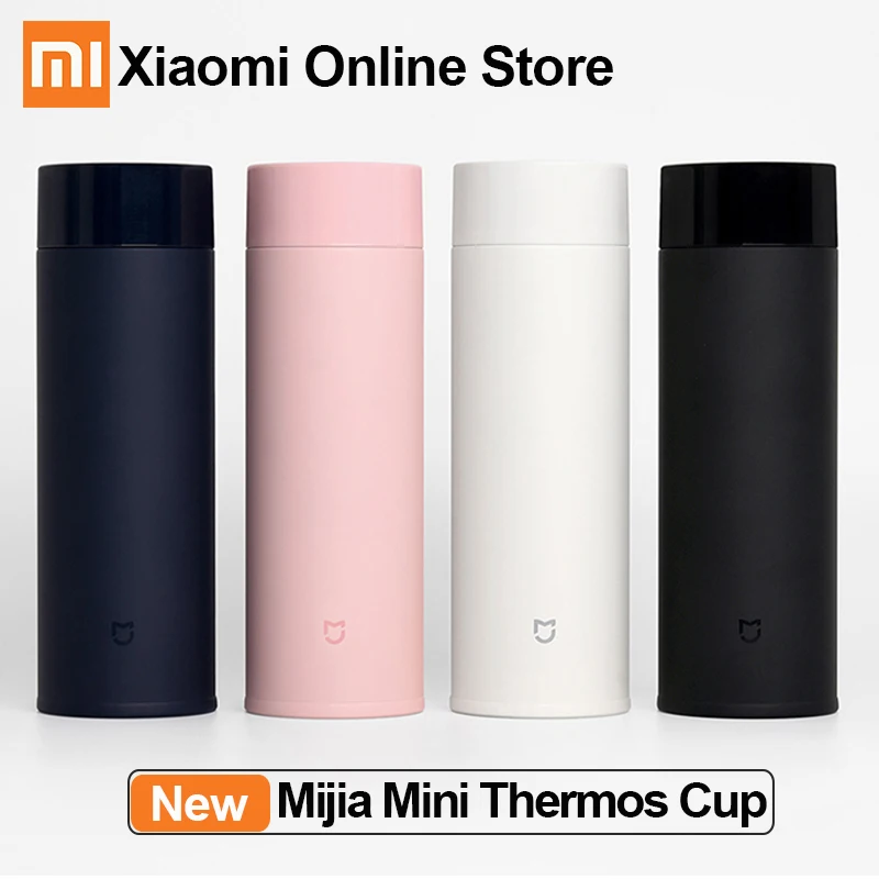 Новая мини-термос Xiaomi Mijia, бутылка 350 мл, портативные Термосы Из Нержавеющей Стали, двухслойная вакуумная кружка для воды