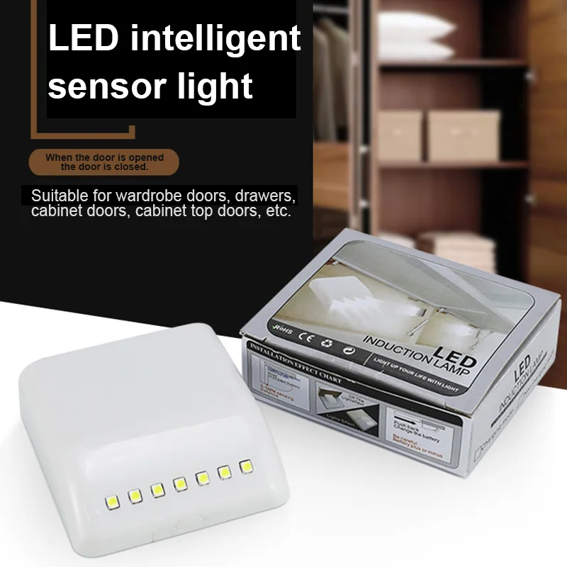 

Inner Hinge LED Sensor Light Cabinet Hinge Light for Kitchen Bedroom Wardrobe Drawer Cabinet I88