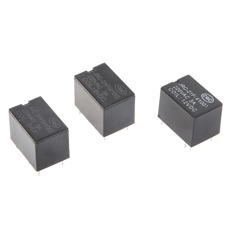 10 шт. DC мини Мощность реле 6-pin печатного монтажа печатной платы 3V 5V 12V |