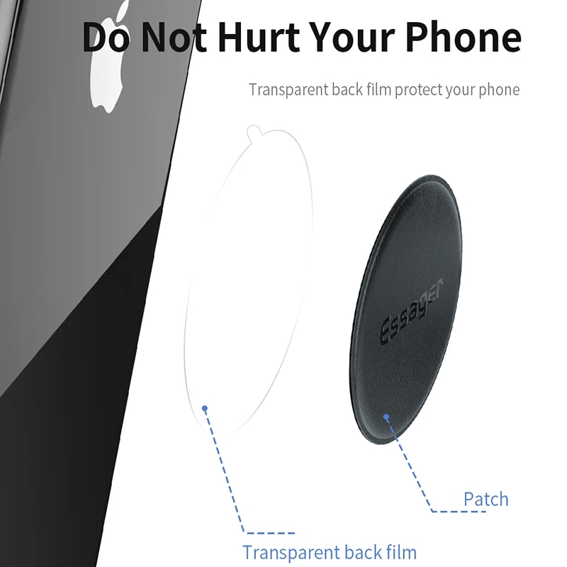 Магнитный держатель для телефона Essager автомобильная металлическая пластина