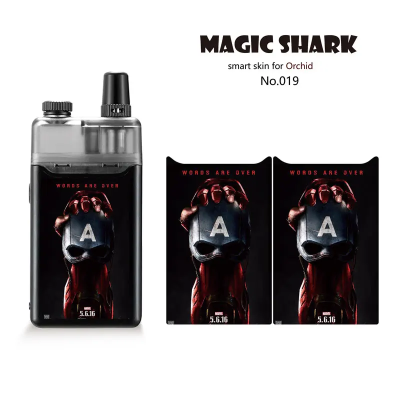 

Leaf Defensive USA Flag Skull Full Cover Wrap Skin Film Pod Kit Vape Case Sticker for Orchid