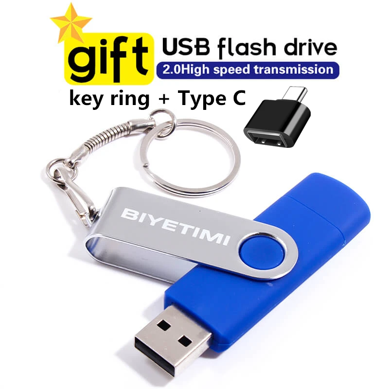 Многофункциональная USB флешка Biyetimi otg 2 0 Флешка 64 Гб cle usb 32 ГБ 16 8 4g для телефона|flash