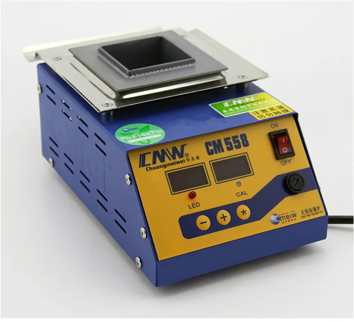 

Digital Preheating Soldering Pot / Preheat Station Square Tin Pot 900W CM-150s
