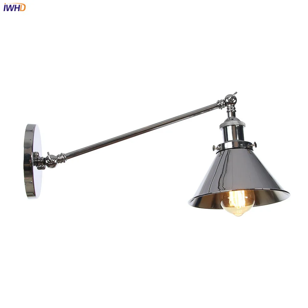 IWHD Wandlamp Ретро светодиодные Настенные светильники Регулируемый поворотный