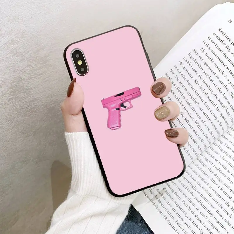 

YNDFCNB Pistol Phone Case For iPhone 8 7 6 6S Plus 5 5S SE 2020 12pro max XR X XS MAX 11 case