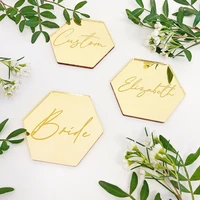 10 pcs personalized acrylic wedding table place name cards for wedding invitation greeting events party decorations