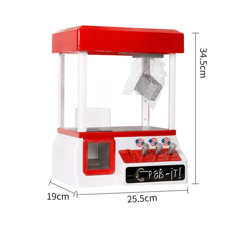 Монета кукла портативный аркадный Macnine Candy Grabber машина моторизованный коготь игра конфеты кран детские игрушки управляемая игра развлечения