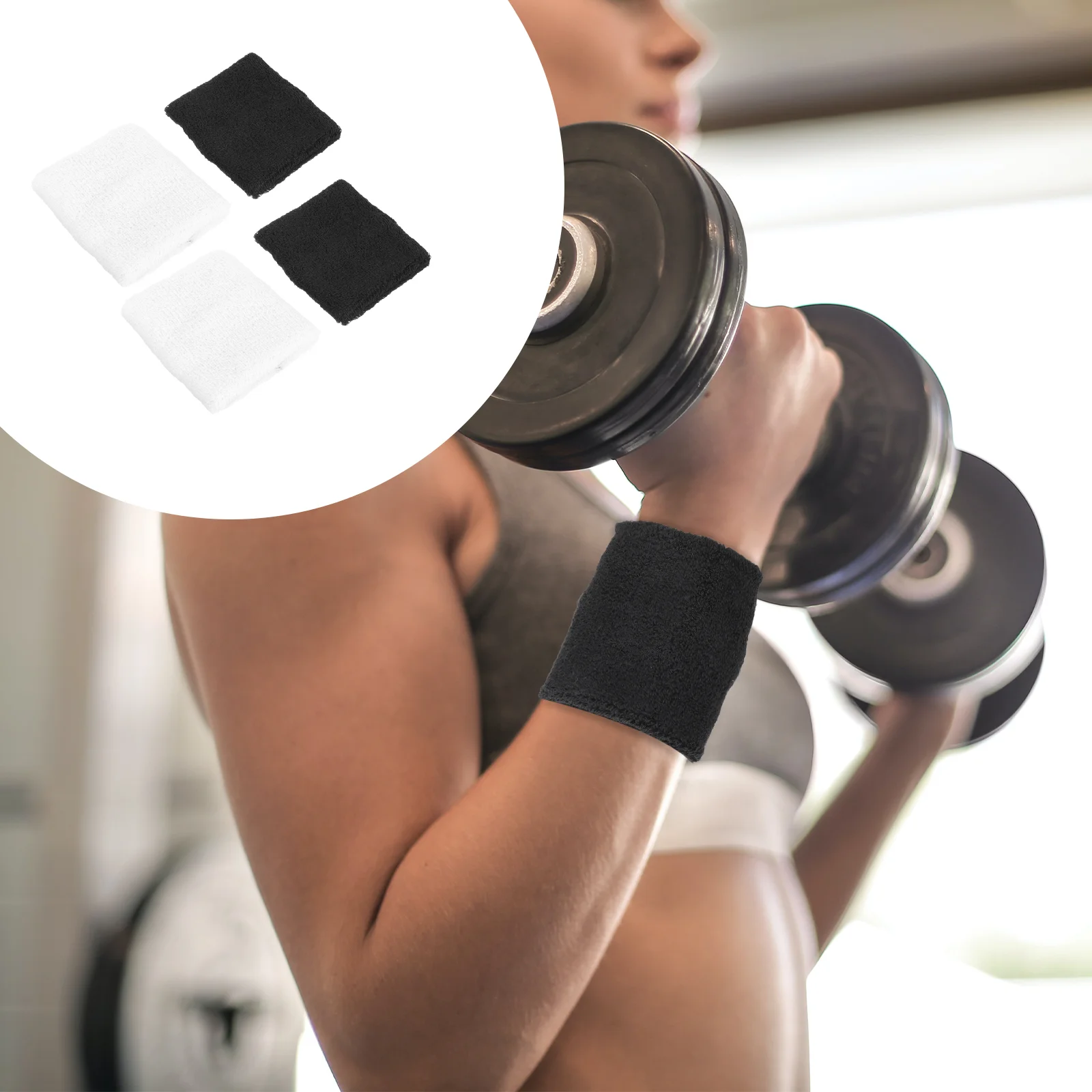 

4Pcs Practical Wrist Bands Sports Wrist Protectors Breathable Wrist Sleeves