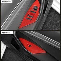abs carbon fiber car window switch cover button panel trim inner armrest panel for volkswagen vw jetta mk7 2019 2020 accessories