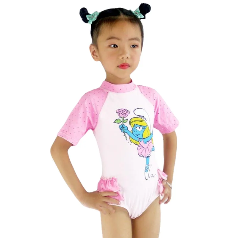 

Baby Girl Swimsuit Short Sleeve Mermaid Swimsuit Girls Swimwear Children Swimsuit One Piece Swimwear Kids Beach Wear