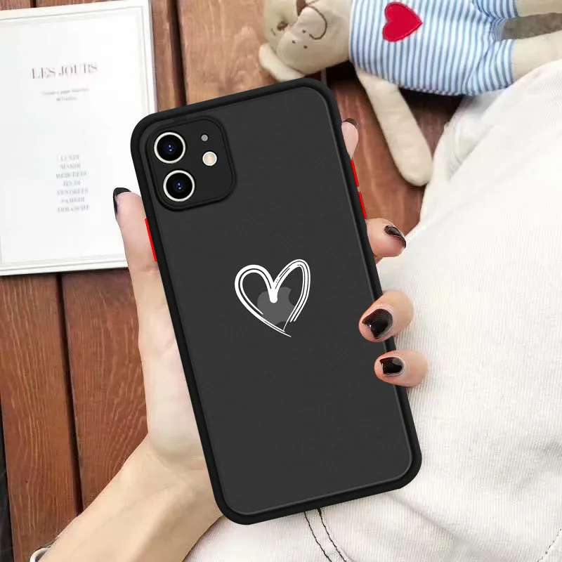 Чехол для телефона IPhone 11 Pro MAX X XR XS 7 8 Plus SE 2020 граффити любовь сердце Мягкий бампер