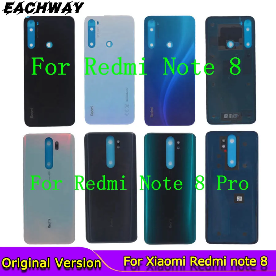 Новинка для Xiaomi Redmi note 8 pro крышка батареи Задняя стеклянная панель задний корпус