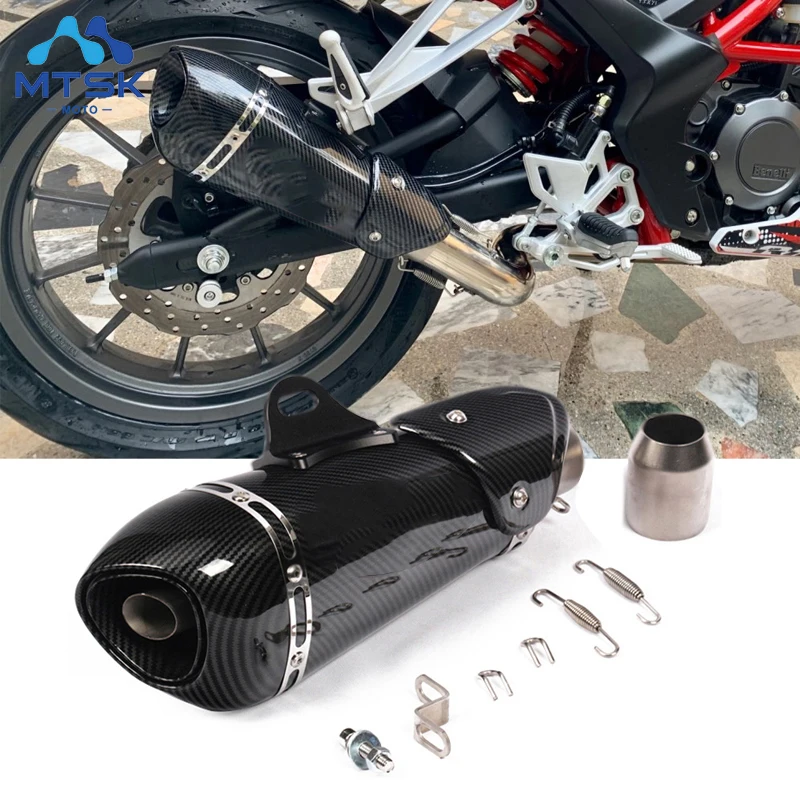 Универсальный глушитель выхлопных газов для мотоцикла Yamaha R6 mt09 ninja400 250 kawasaki z900 z1000