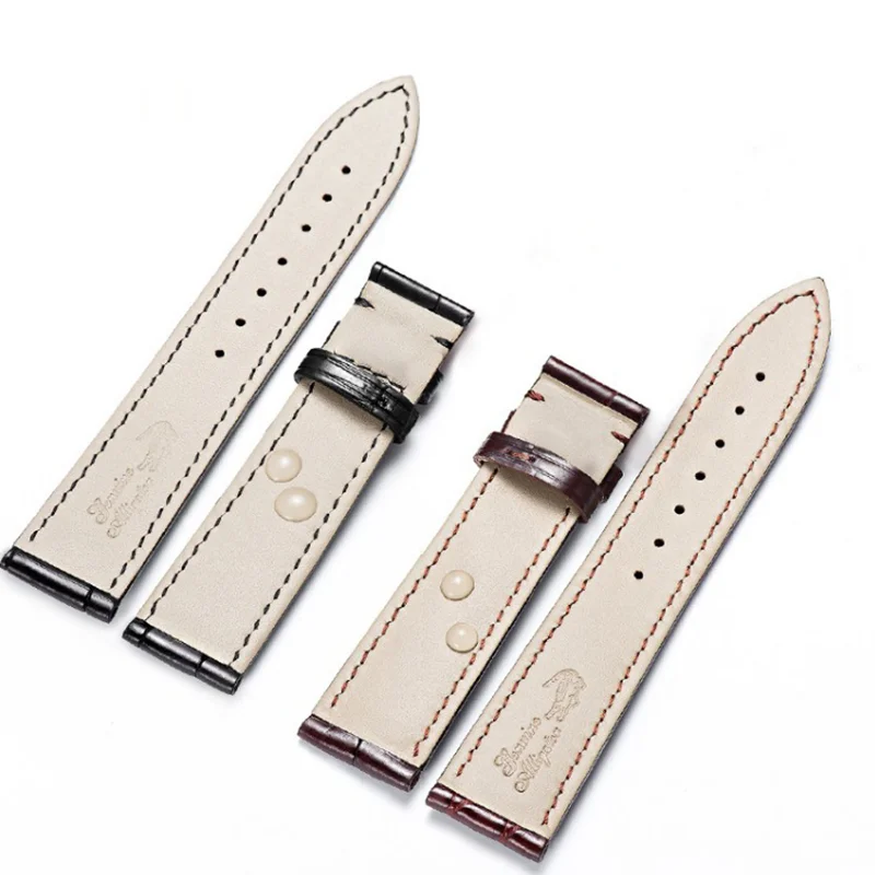 Real Alligator Watch Strap Genuine Leather Watch Bands For Men Or Women Watch Accessories 12 - 24mm