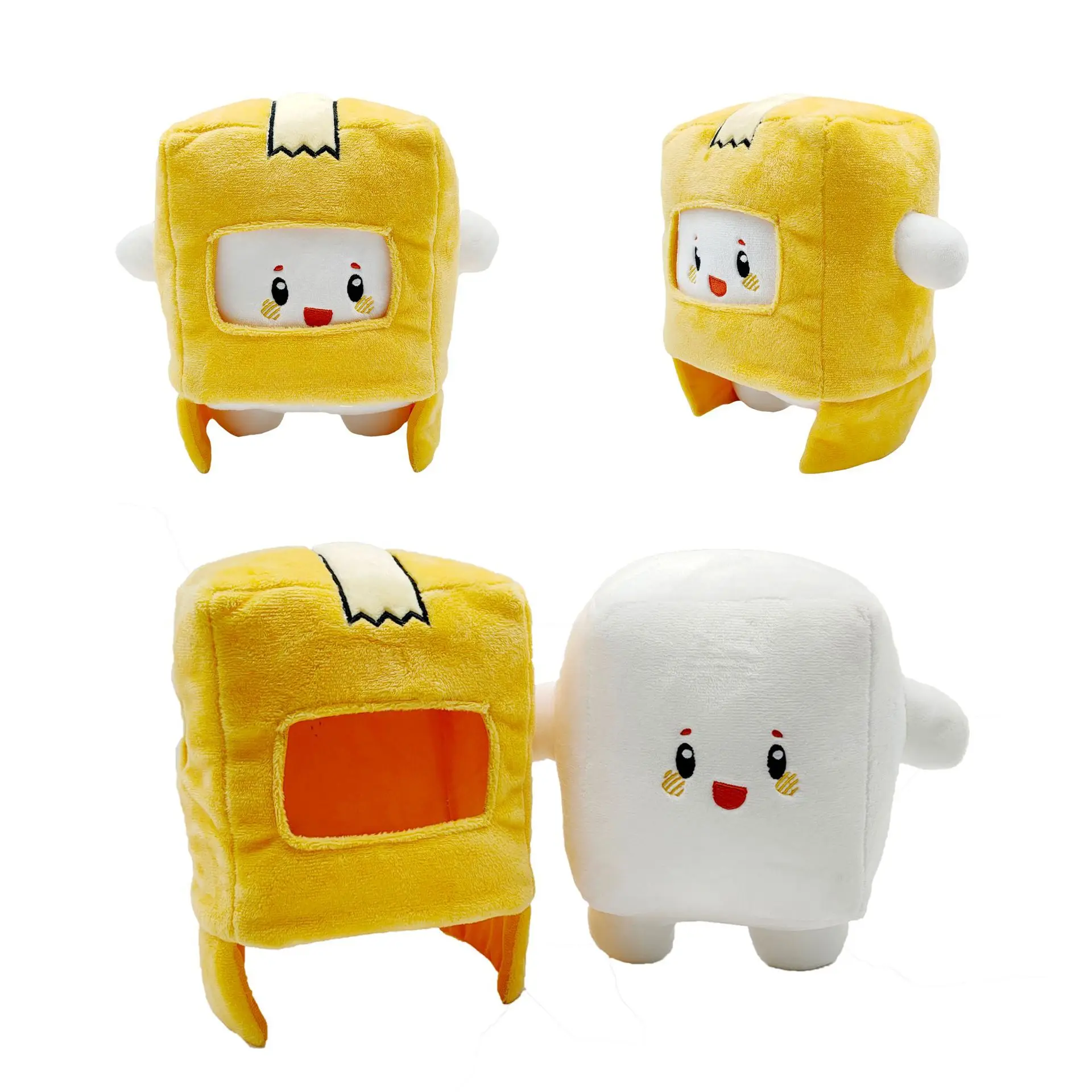 

Lankybox Removable Cartoon Robot Soft Toy Plush Children's Gift Turned Into A Doll Girl Bed Pillow Home Decor