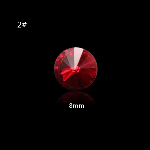 AAAAA класс 99% похожие Swa siam цветные точечные крошечные формы d Стразы для украшения ногтей камни многоцветные link1 No1-No15 - Цвет: No2 8mm