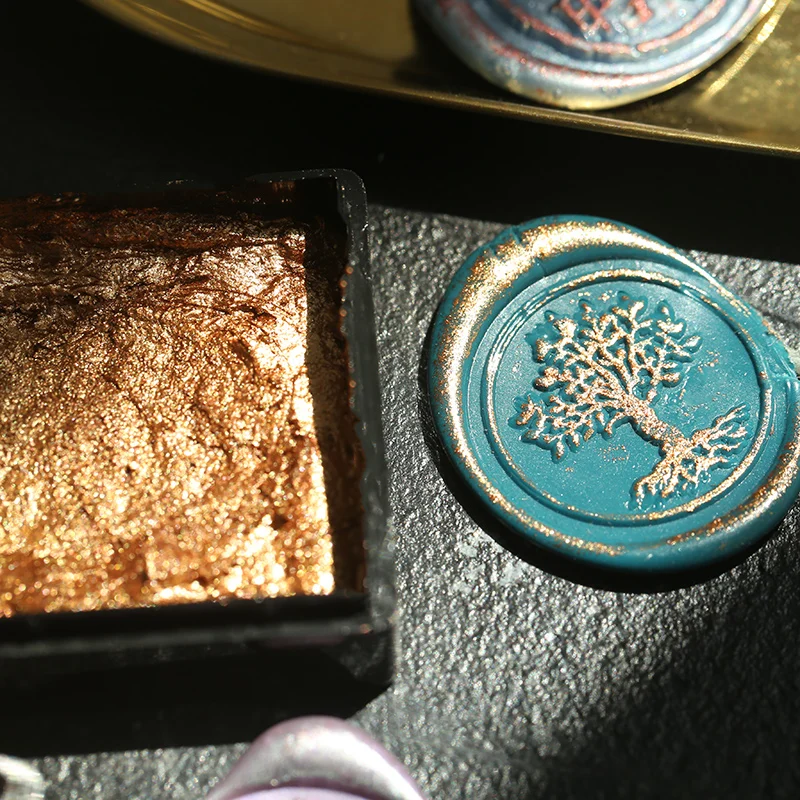 Медное уплотнение золотое/серебряное винтажное для воска |