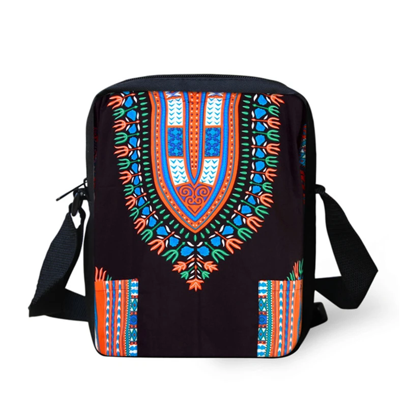 

ELVISWORDS African Traditional Art Messenger Bags Women Girls Shoulder Bags Teenager Retro School Crossbody Bag Mochila Escolar
