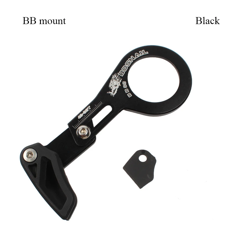 BB mount BLACK 1 шт., направляющая велосипедной цепи из алюминиевого сплава с ЧПУ, защитные протекторы для горного велосипеда, направляющая цепь ISCG 03/05 BB, крепление для устойчивой цепи - Цвет: BB mount BLACK
