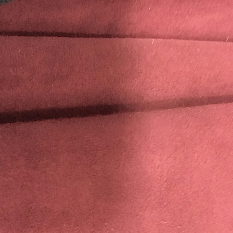 

Cow leather Red wine soft Strong tensile strength Poly urethane cowskin Suede leather 1.2mm Genuine Leather Free shipping