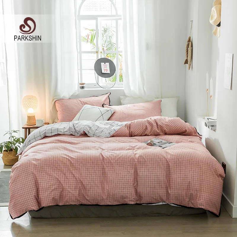 Паркшин Постельное белье Покрывало простыня наволочки комплект Двойной