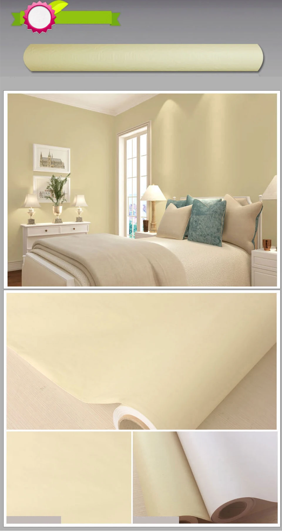Vinyl PVC Self Adhesive Wallpaper Waterproof Furniture Renovation Cabinet Contact Paper Living Room DIY Wall Stickers Home Decor