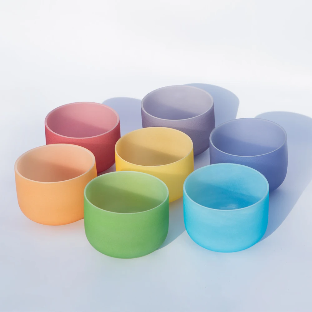 7 шт 6 12 &quotчакра настроенный Набор из Матовый кварцевый кристалл поющие