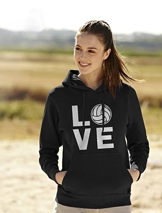

Streetwear Women Hoodie Love Volleyball for Volleyball Fans Women Hoodie(S-XXXL)