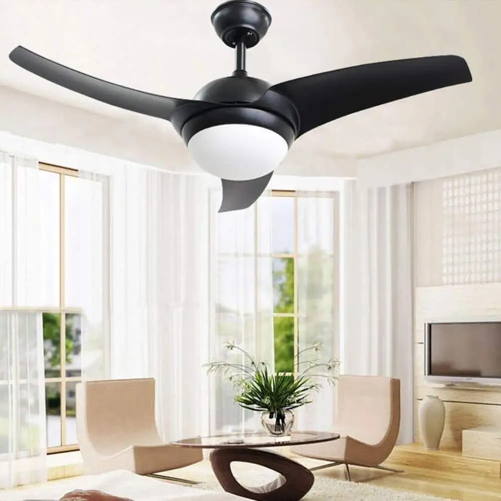 Светодиодный потолочный вентилятор Delta Wing 52 дюйма матовый черный с дистанционным