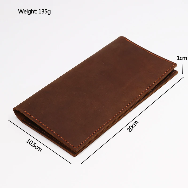 100% натуральный кожаный дорожный кошелек Обложка для паспорта мужчин мужской