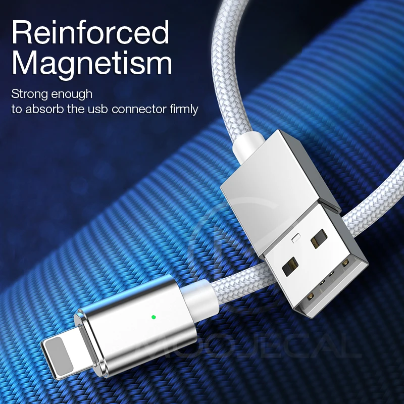 Высококачественный Магнитный кабель с нейлоновой оплеткой Micro USB для быстрой