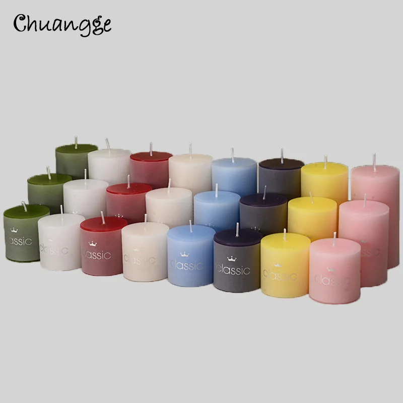 Классическая цилиндрическая декоративная свеча CHUANGGE ароматическая