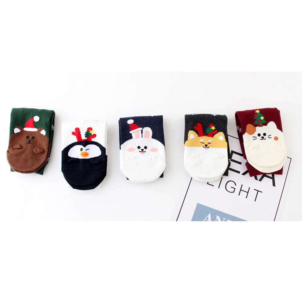 Носки женские хлопковые в стиле Харадзюку смешные милые Мультяшные