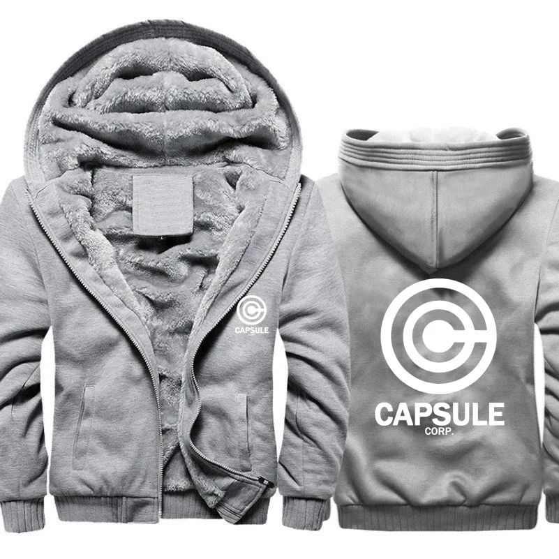 В стиле аниме Драконий жемчуг зет чехол Capsule corp мужские толстовки с принтом