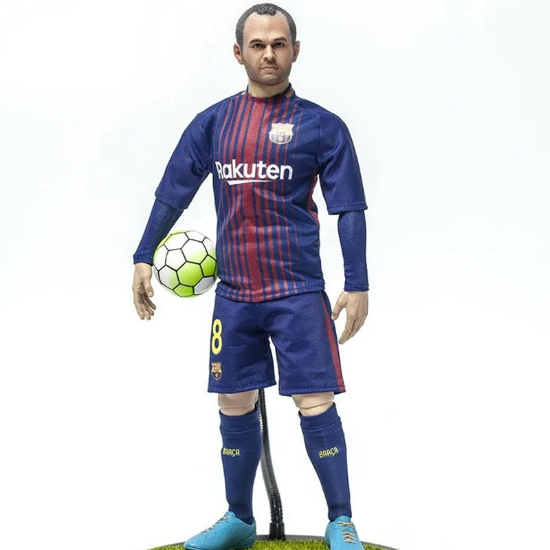 

1/6 Scale Figure Accessories Andres Iniesta Soccer Suit Football Star Clothes Set For 12 Inches Action Figure Dolls DIY