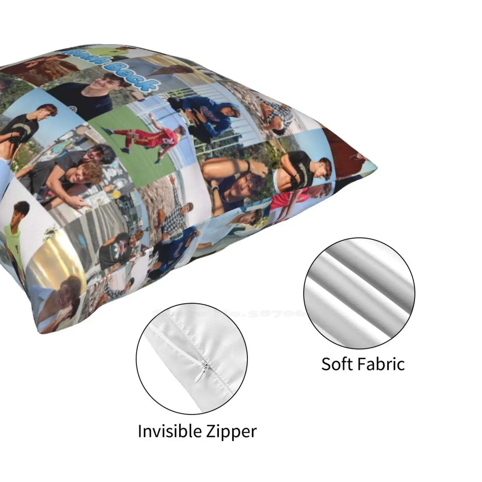 Наволочка с коллажем Ноа Бека подушка рисунком лето | Дом и сад