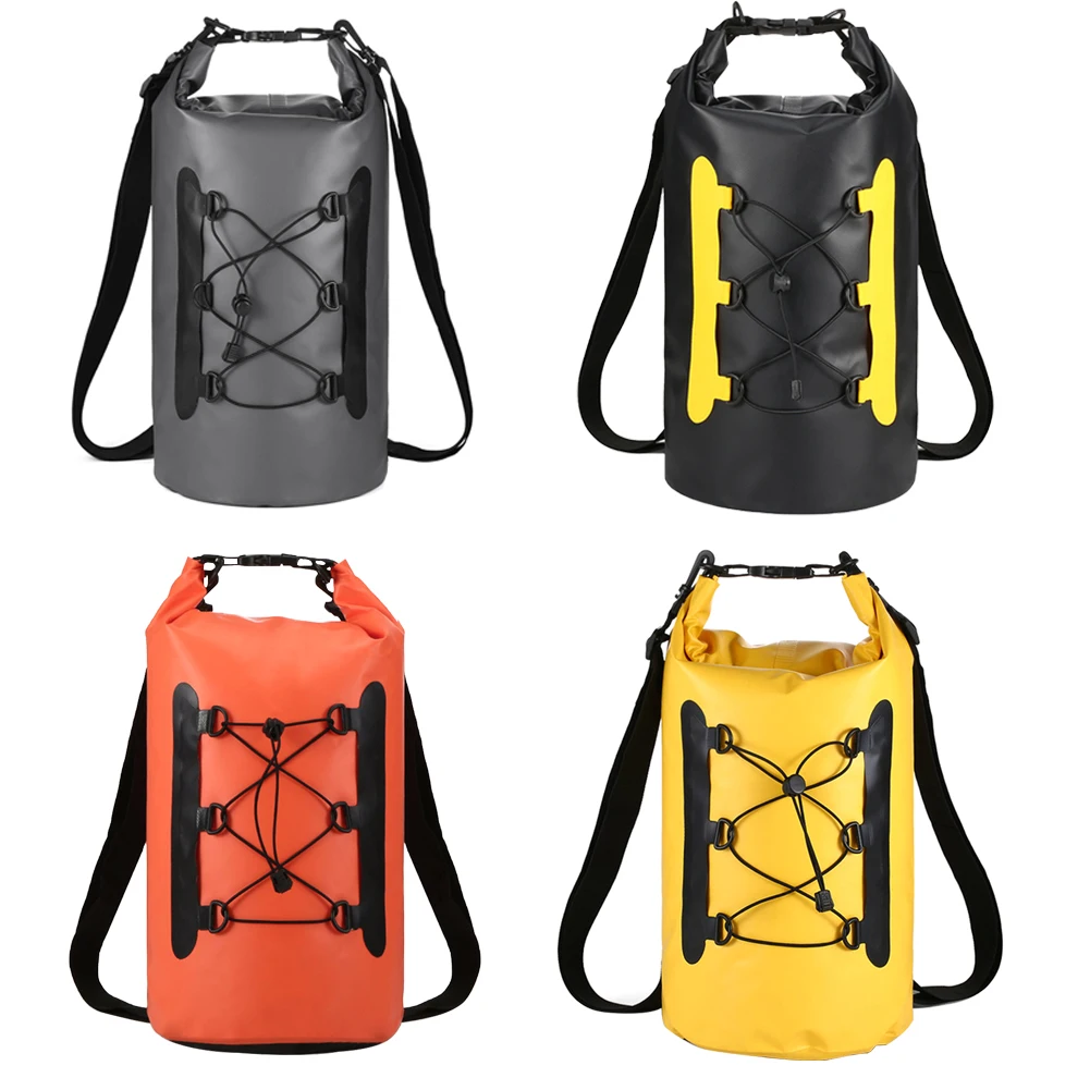 

500D PVC Waterproof Dry Bag 15L Outdoor Diving Foldable Man Women Beach Swimming Bag Rafting Water Sports Impermeable Dry Bag