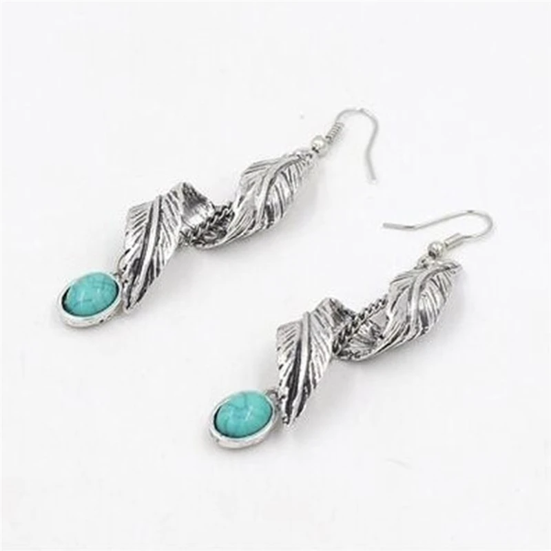 Женские винтажные серьги подвески в богемном стиле с лунным